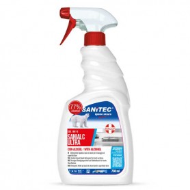 DETERGENTE ALCOLICO UNIVERSALE COVID 750 ML ASCIUGARAPIDO SANITEC 1841-S