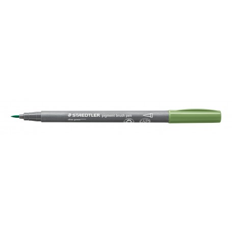 PENNARELLO STAEDTLER PIGMENT BRUSH O.VER VERDE OLIVA 371-57