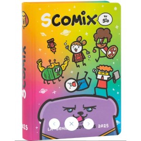 DIARIO COMIX SCOMIX SIO 2024/2025 16 M. 12X16,5 VERDE