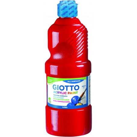 COLORE ACRILICO GIOTTO 500 ML ROSSO 