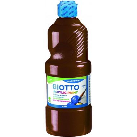 COLORE ACRILICO GIOTTO 500 ML MARRONE 