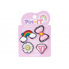 PINS CUTE & RAINBOWS COLOURBOOK 