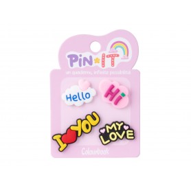 PINS HELLO, I LOVE YOU COLOURBOOK 