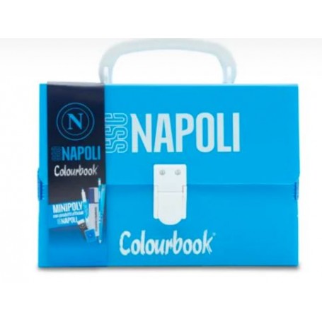 VALIGETTA MINI ACCESSORI COLOURBOOK NAPO NAPOLI AZZURRA