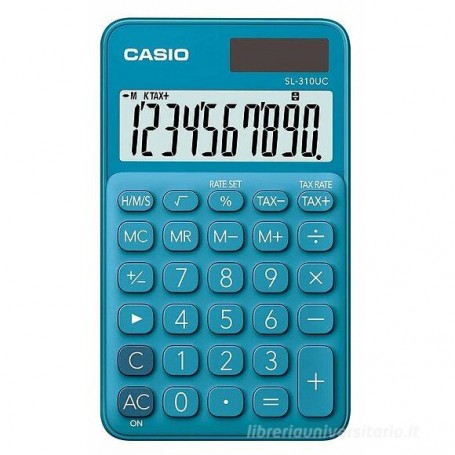 CALCOLATRICE CASIO 10 CIFRE SL-310UC BU 