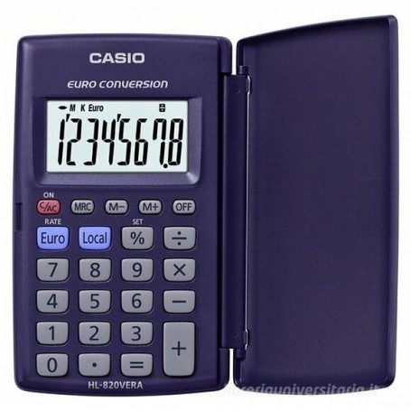 CALCOLATRICE CASIO 8 CIFRE HL-820VERA 