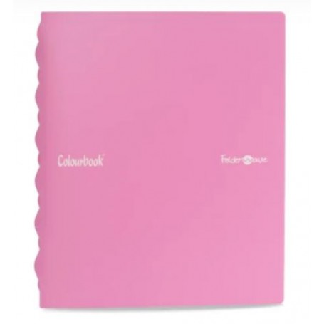 RACCOGLITORE 4 ANELLI 22X30 H30 COLOURBO FOLDER WAVE ORCHID ROSE